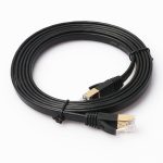 1,8 m langes, ultraflaches CAT7 10-Gigabit-Ethernet-Patchkabel für Modem-Router-LAN-Netzwerk – mit abgeschirmten RJ45-Anschlüssen, Length: 1.8m – Bild 2