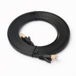 3 m langes, ultraflaches CAT7 10-Gigabit-Ethernet-Patchkabel für Modem-Router-LAN-Netzwerk – mit abgeschirmten RJ45-Anschlüssen, Length: 3m – Bild 2