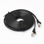 8 m langes, ultraflaches CAT7 10-Gigabit-Ethernet-Patchkabel für Modem-Router-LAN-Netzwerk – mit abgeschirmten RJ45-Anschlüssen, Length: 8m – Bild 2