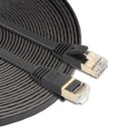 10 m langes, ultraflaches CAT7 10-Gigabit-Ethernet-Patchkabel für Modem-Router-LAN-Netzwerk – mit abgeschirmten RJ45-Anschlüssen, Length: 10m