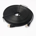 15 m langes, ultraflaches CAT7 10-Gigabit-Ethernet-Patchkabel für Modem-Router-LAN-Netzwerk – mit abgeschirmten RJ45-Anschlüssen, Length: 15m – Bild 2