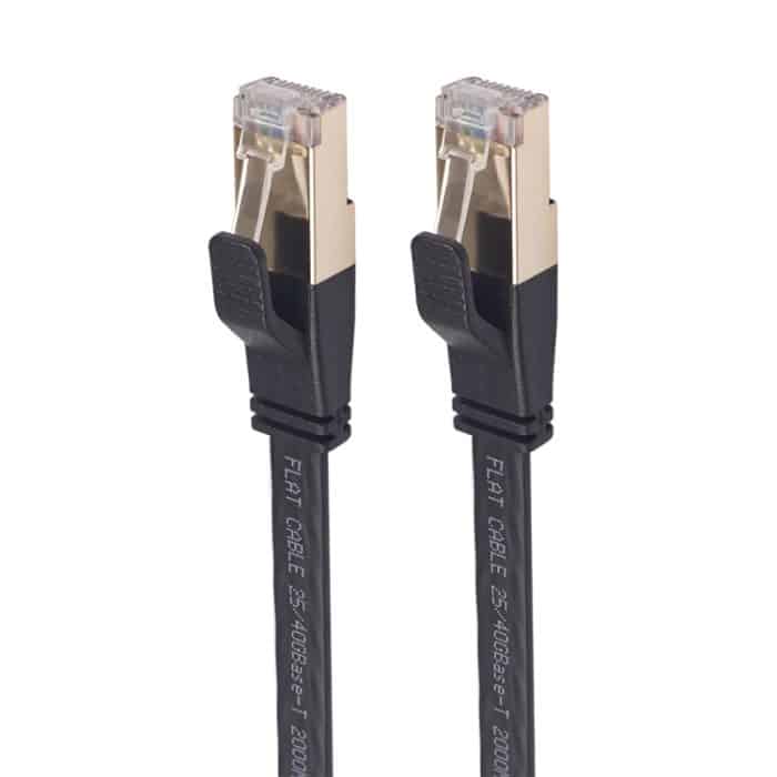 CAT8-2 Double Shielded CAT8 Flat Network LAN-Kabel, Länge: 5 m – Bild 2