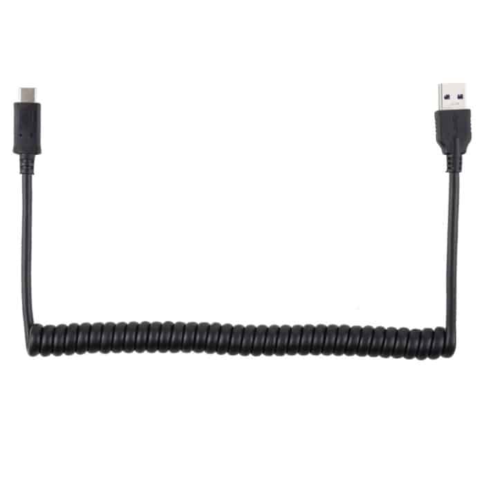 1,5 m Hochgeschwindigkeits-USB 3.0-Stecker auf USB-C / Typ C-Stecker Einziehbares Federverlängerungskabel – Bild 3