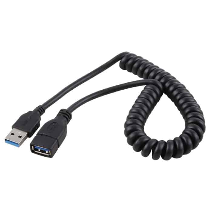 1,5 m Hochgeschwindigkeits-USB 3.0-Kabel mit einziehbarer Federverlängerung – Bild 2