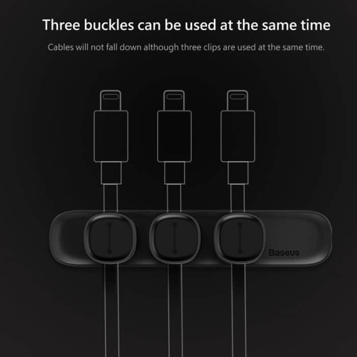 Baseus USB-Kabel-Clip, Schreibtisch-Organizer, Kabelhalter mit selbstklebender Rückseite – Bild 11