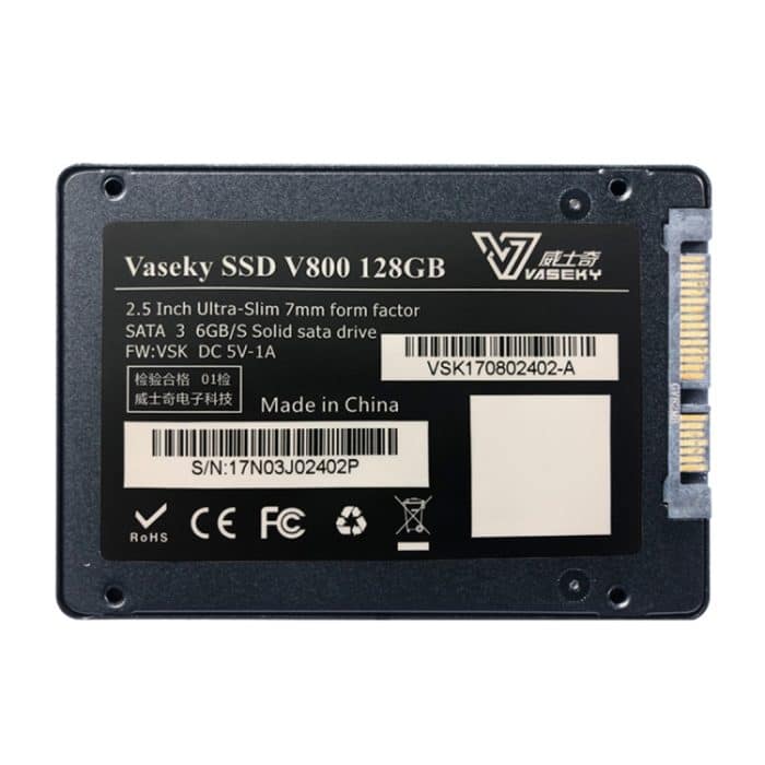Vaseky V800 128 GB 2,5 Zoll SATA3 6 GB / s Ultra-Slim 7 mm Solid State Drive SSD-Festplatte für Desktop, Notebook – Bild 3