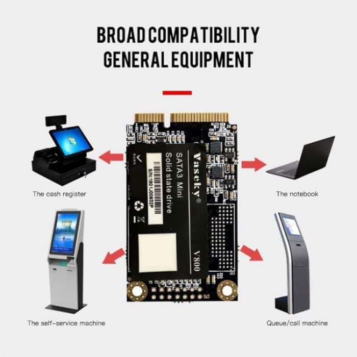 Vaseky V800 64 GB 1,8 Zoll SATA3 Mini internes Solid State Drive MSATA SSD-Modul für Laptops – Bild 6