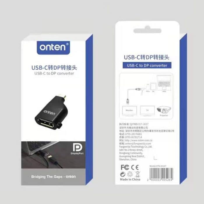 Onten 0T-9528T 4K 60Hz USB-C / Typ-C bis DP-Adapter – Bild 5