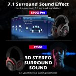 EKSA E900 Pro 7.1 Gaming Kabelgesteuertes, kopfmontiertes, leuchtendes USB-Gaming-Headset mit Mikrofon, E900 Pro – Bild 3