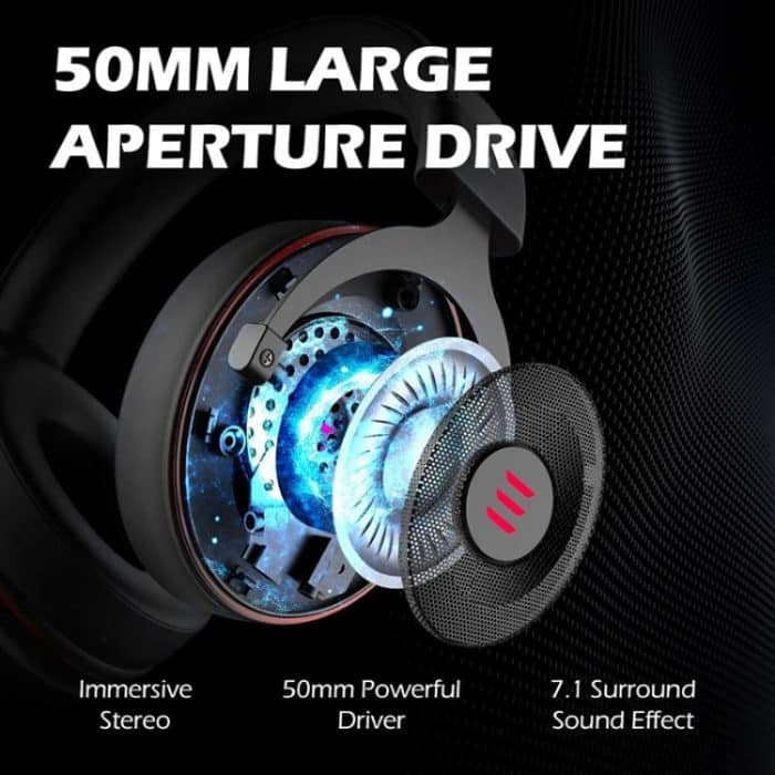 EKSA E900 Pro 7.1 Gaming Kabelgesteuertes, kopfmontiertes, leuchtendes USB-Gaming-Headset mit Mikrofon, E900 Pro – Bild 4