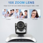 YANS YS-H110UH USB HD 1080P 10X Zoom Weitwinkel-Videokonferenzkamera mit Fernbedienung, YS-H110UH – Bild 6