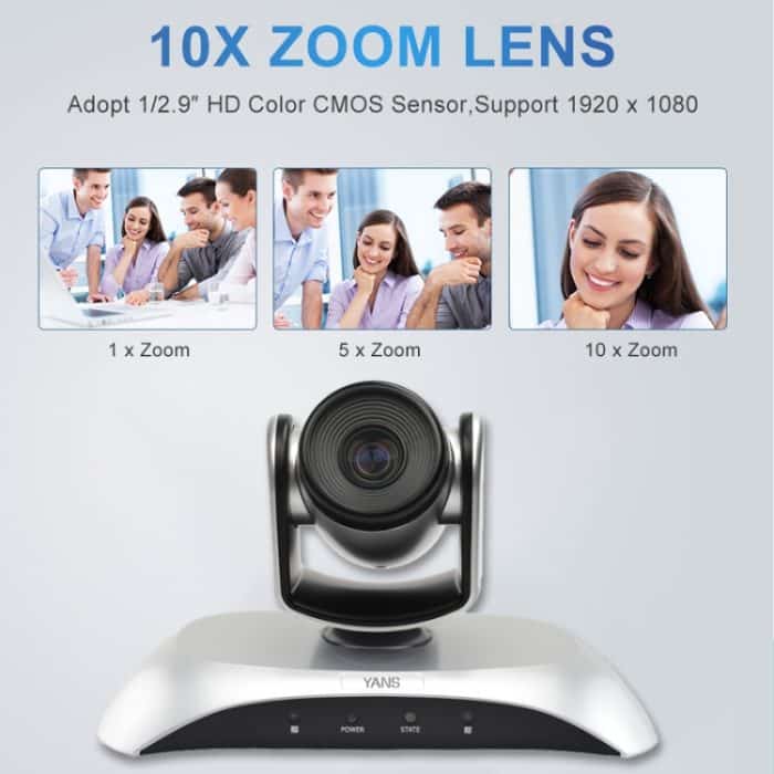 YANS YS-H110UH USB HD 1080P 10X Zoom Weitwinkel-Videokonferenzkamera mit Fernbedienung, YS-H110UH – Bild 6