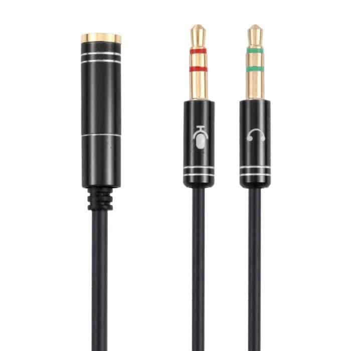 3,5-mm-Buchse auf 2 x 3,5-mm-Stecker-Adapterkabel, 3.5mm Female to 2 x 3.5mm Male – Bild 1