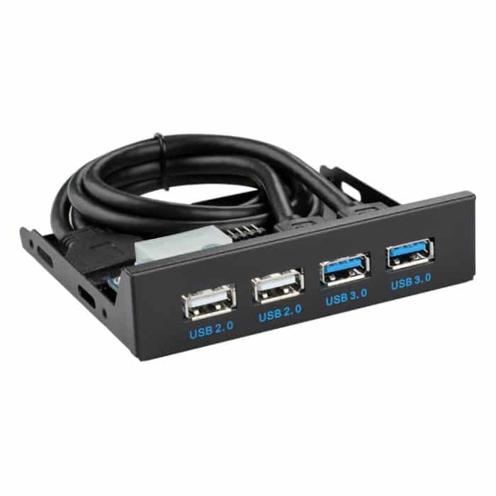 0,6 m 2 + 2 Ports USB 3.0 Frontplatte Datennabe – Bild 1