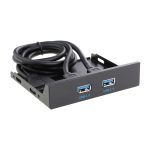 2 Ports USB 3.0 Frontplatte Datennabe