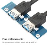 2 Ports USB 3.0 Frontplatte Datennabe – Bild 6