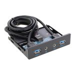 2 Ports + HD-Audio USB 3.0 Frontplatte Datennabe