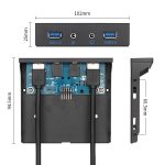 2 Ports + HD-Audio USB 3.0 Frontplatte Datennabe – Bild 4