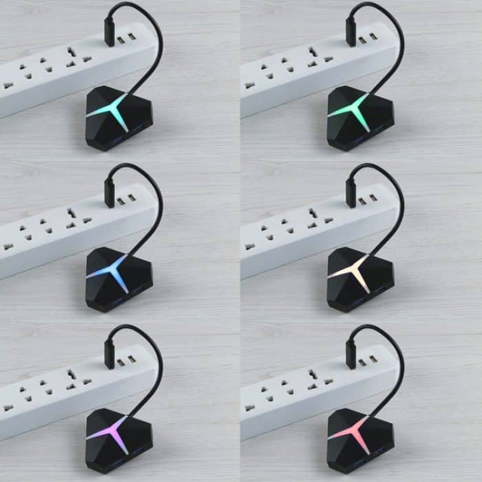 5 Gbit / s Super Speed ​​4 Ports USB 3.0 HUB Adapter, Kabellänge: ca. 20 cm (schwarz) – Bild 7