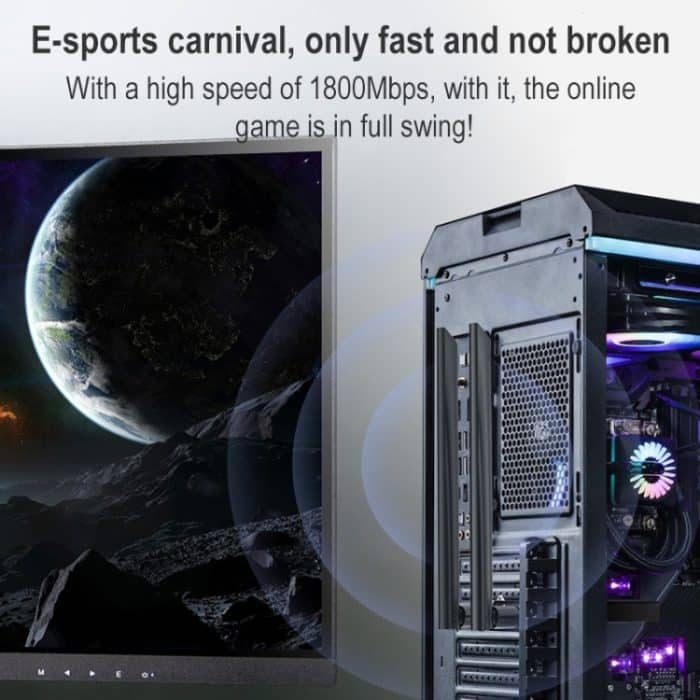 COMFAST CF-AX180 1800MBPS PCI-E Bluetooth 5.2 Dual-Frequenz-Gaming WiFi 6 drahtlose Netzwerkkarte ohne Kühlkörper – Bild 3