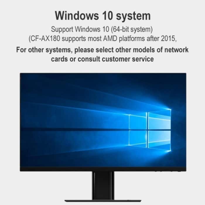 COMFAST CF-AX180 1800MBPS PCI-E Bluetooth 5.2 Dual-Frequenz-Gaming WiFi 6 drahtlose Netzwerkkarte ohne Kühlkörper – Bild 6
