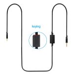 ZS0179 Gaming Kopfhörer Audiokabel für Logitech Astro A10 A40, PS4, Kabellänge: 2m – Bild 2