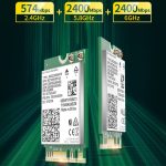 COMFAST AX210 VPRO-M 5374Mbps Bluetooth 5.2 TRI-Band-WLAN-Netzwerkkarte – Bild 4