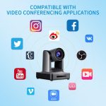 Feelworld Poe20x Simultane 20x Optical Zoom Live Streaming PTZ -Kamera, EU und US -Stecker – Bild 5