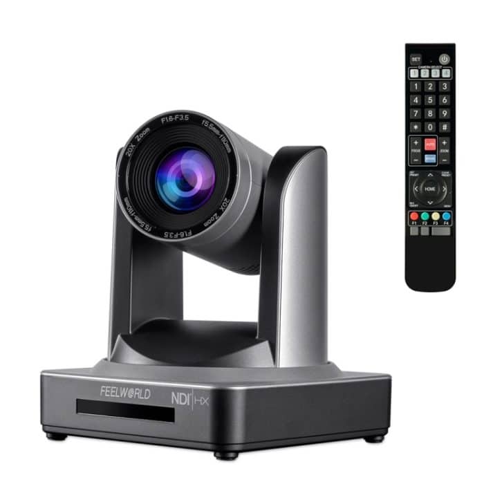 Feelworld NDI20X Simultane 20x Optical Zoom Live Streaming PTZ -Kamera, EU und US -Stecker – Bild 1