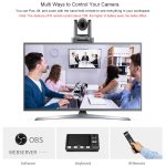 Feelworld NDI20X Simultane 20x Optical Zoom Live Streaming PTZ -Kamera, EU und US -Stecker – Bild 4