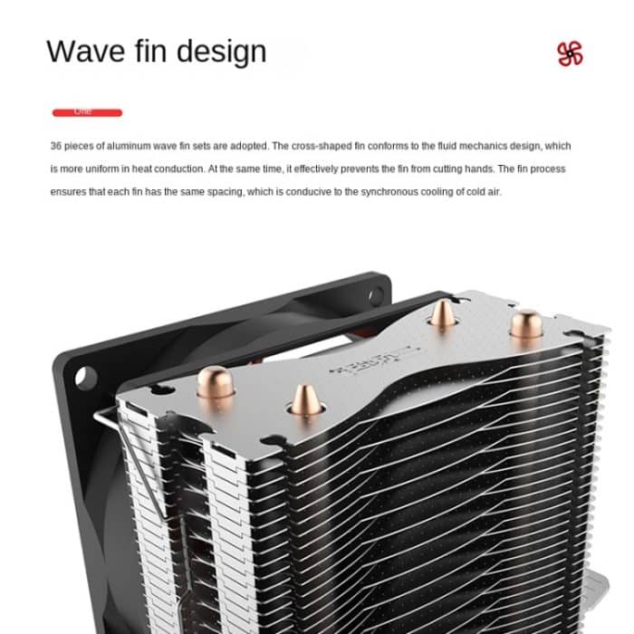 Rote Meer Mini -Computer CPU Stummschalte Kühler – Bild 4