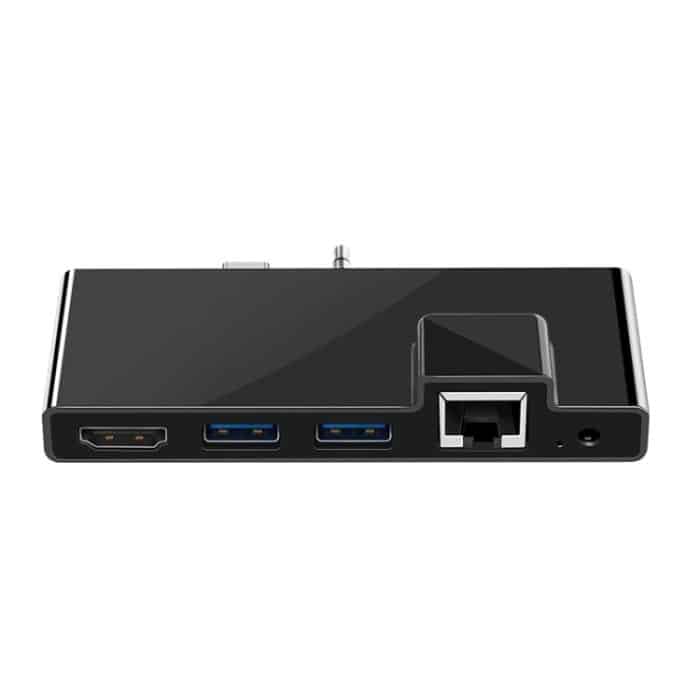 Rocketek SGO773 Type-C zu USB3.0 / HDMI / RJ45 HUB Adapter für Surface Pro GO – Bild 1