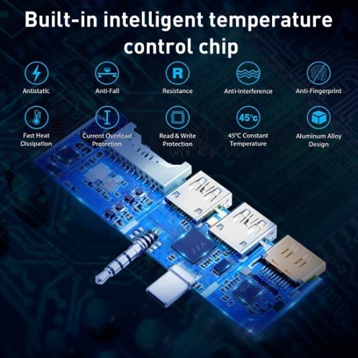 Rocketek SGO773 Type-C zu USB3.0 / HDMI / RJ45 HUB Adapter für Surface Pro GO – Bild 2