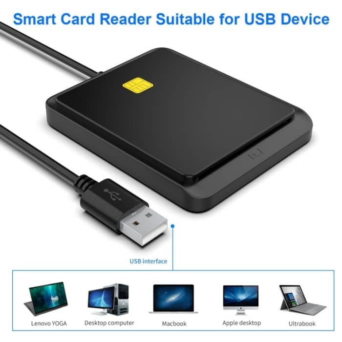 Rocketek CR317 USB 2.0 SIM/ID/CAC-Smartcard-2-in-1-Kartenleser – Bild 5