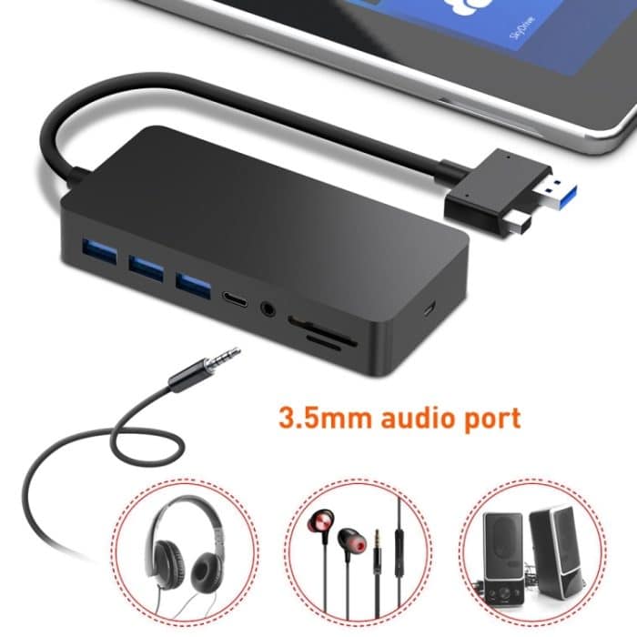 Rocketek SH701 11 in 1 1000M RJ45 / USB 3.0 HUB Adapter für Surface Pro 5/6 – Bild 5