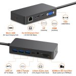 Rocketek SH701 11 in 1 100M RJ45 / USB 3.0 HUB Adapter für Surface Pro 5/6 – Bild 3