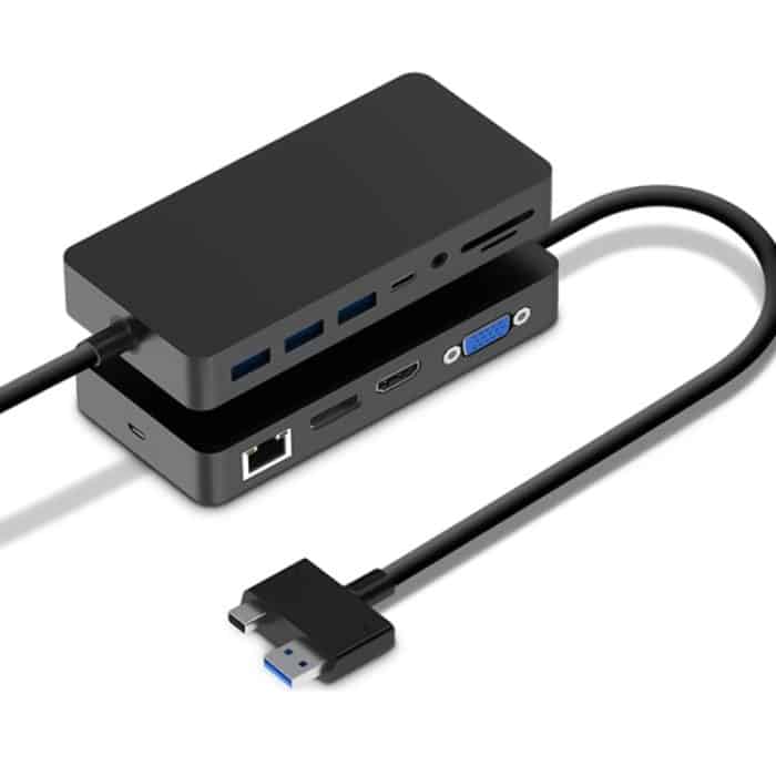 Rocketek SH702 11 in 1 USB 3.0 HUB Adapter mit RJ45 für Surface Laptop 1/2 – Bild 2