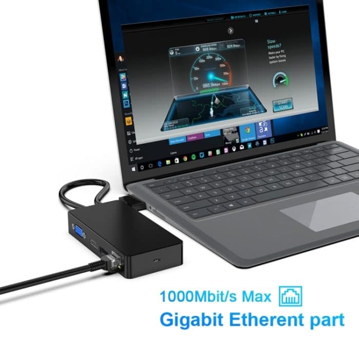 Rocketek SH702 11 in 1 USB 3.0 HUB Adapter mit RJ45 für Surface Laptop 1/2 – Bild 5