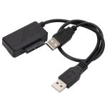 SATA zu USB 2.0 Adapterkabel Optisches Laufwerkskabel mit Netzteil – Bild 3