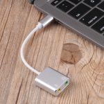 USB-C / Typ C an Buchse 3,5-mm-Kopfhörer-Mikrofon-Soundkarte – Bild 4
