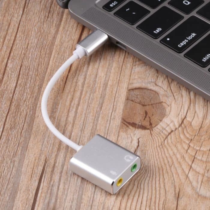 USB-C / Typ C an Buchse 3,5-mm-Kopfhörer-Mikrofon-Soundkarte – Bild 4