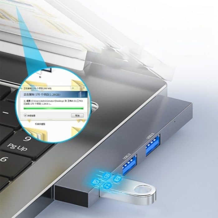 889R USB-Stecker auf Dual-USB 2.0 + USB 3.0-Buchse, 889R – Bild 7