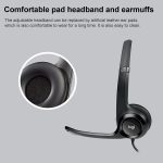 Logitech H390 USB Wired Headset Stereo-Kopfhörer mit Noise-Cancelling-Mikrofon – Bild 5
