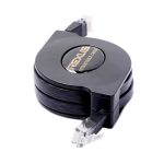 REXLIS 1 m CAT6 einziehbares flaches RJ45-Ethernet-Netzwerk-LAN-Kabel, Length: 1m – Bild 2