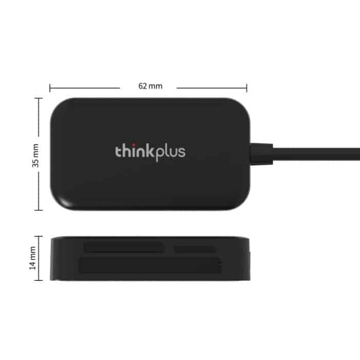 Lenovo Thinkplus TC102 USB 3-in-1-Multifunktionskartenleser – Bild 2