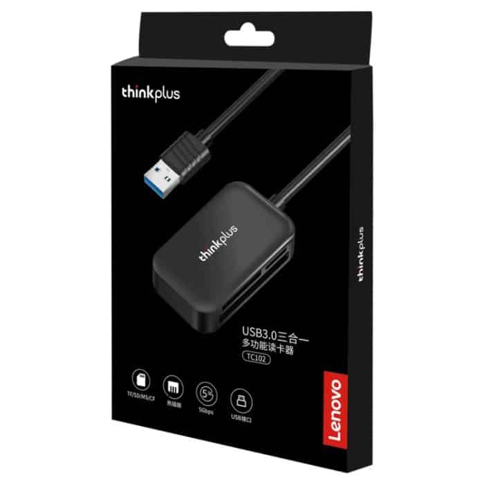 Lenovo Thinkplus TC102 USB 3-in-1-Multifunktionskartenleser – Bild 8
