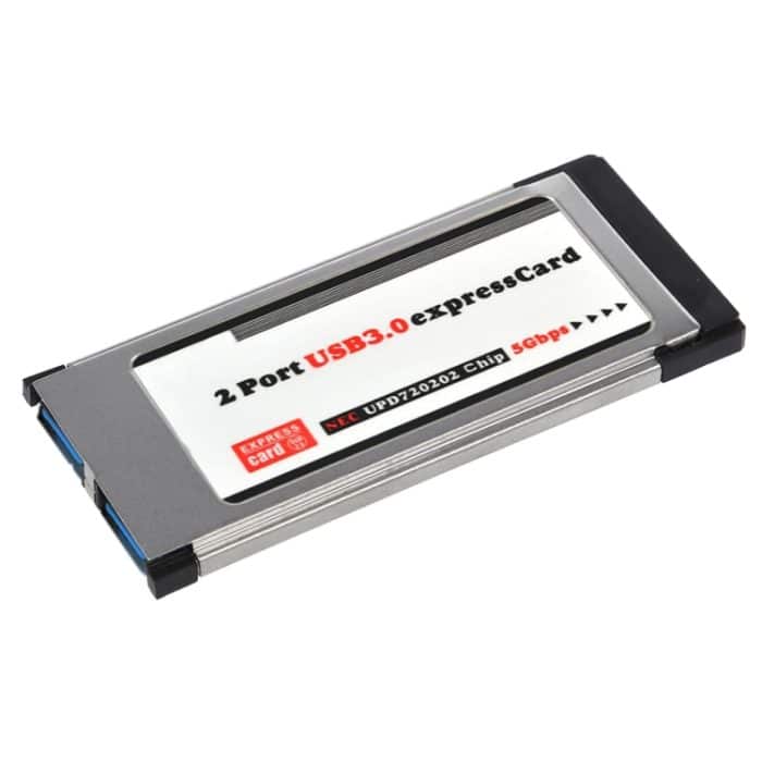 2 Anschlüsse USB 3.0 5 Gbit / s PCI 34 mm Steckplatz Express Karte für Laptop / Notebook – Bild 1