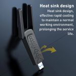 1300 Mbit/s Dual-Frequenz-USB-Netzwerkadapter, WLAN-Sender und Empfänger – Bild 6