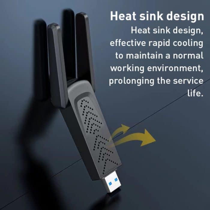 1300 Mbit/s Dual-Frequenz-USB-Netzwerkadapter, WLAN-Sender und Empfänger – Bild 6