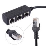 1 bis 3 Sockel LAN Ethernet Netzwerk RJ45 Plug Splitter Extender – Bild 4